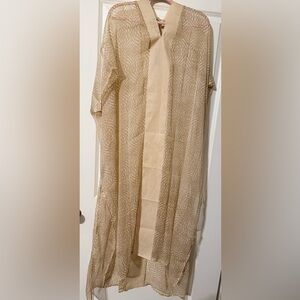 Vince Camuto Sand Geo Tie-Dye Caftan New With Tags